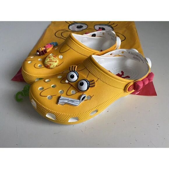 McDonald's X Crocs Birdie Classic Clogs LIMITED EDITION Men’s Sz 7 Women’s 9 NEW - Picture 4 of 12